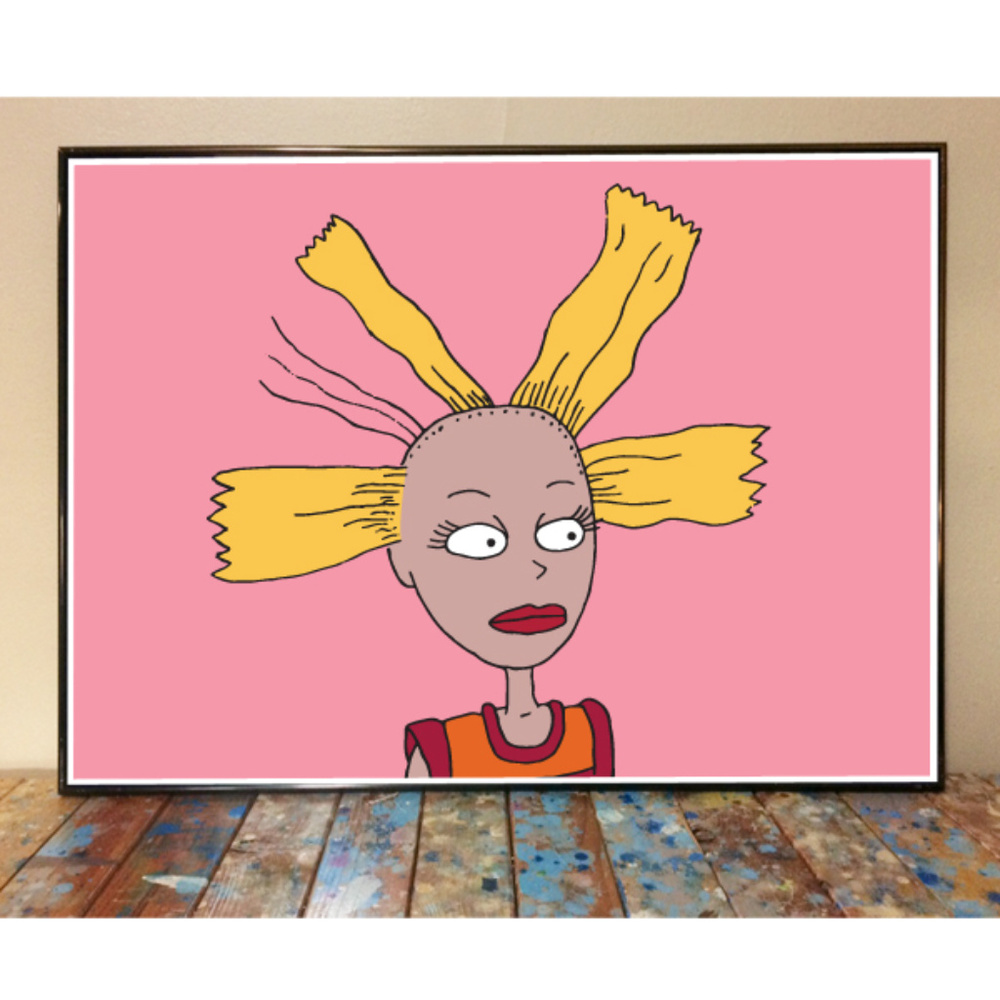 11x17 CYNTHIA PICKLES RUGRATS DRAWING ART PRINT